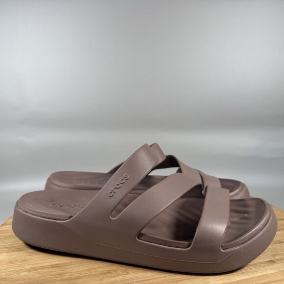 Crocs Getaway Platform Slide Sandals Women’s 9 Mauve Comfort - Picture 1 of 6